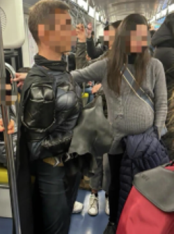 Batman en el metro